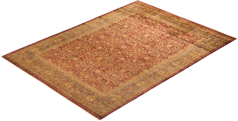 One-of-a-Kind Imported Hand-knotted Area Rug  - Red, 9' 0" x 12' 4" - Modern Rug Importers