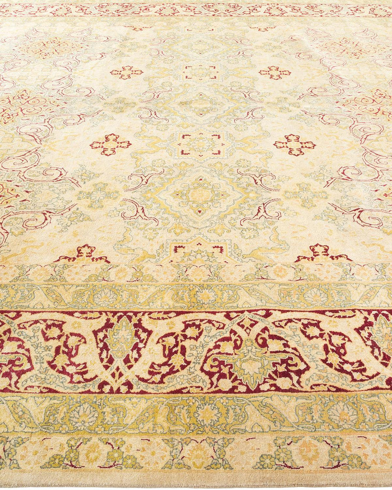 One-of-a-Kind Imported Hand-knotted Area Rug  - Yellow, 10' 1" x 18' 1" - Modern Rug Importers