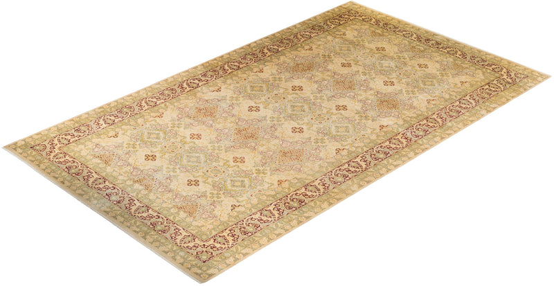 One-of-a-Kind Imported Hand-knotted Area Rug  - Yellow, 10' 1" x 18' 1" - Modern Rug Importers