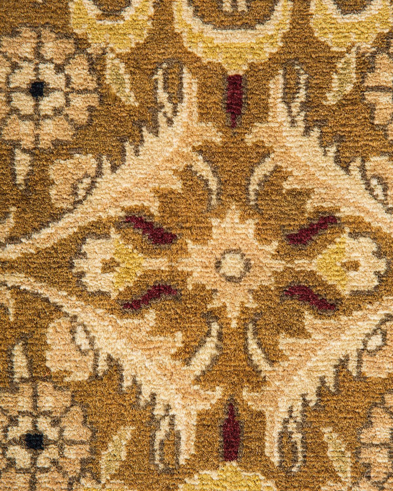 One-of-a-Kind Imported Hand-knotted Area Rug  - Yellow,  7' 10" x 10' 4" - Modern Rug Importers