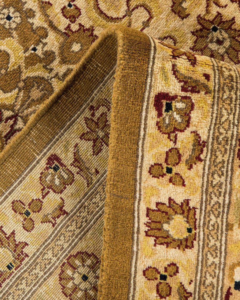 One-of-a-Kind Imported Hand-knotted Area Rug  - Yellow,  7' 10" x 10' 4" - Modern Rug Importers