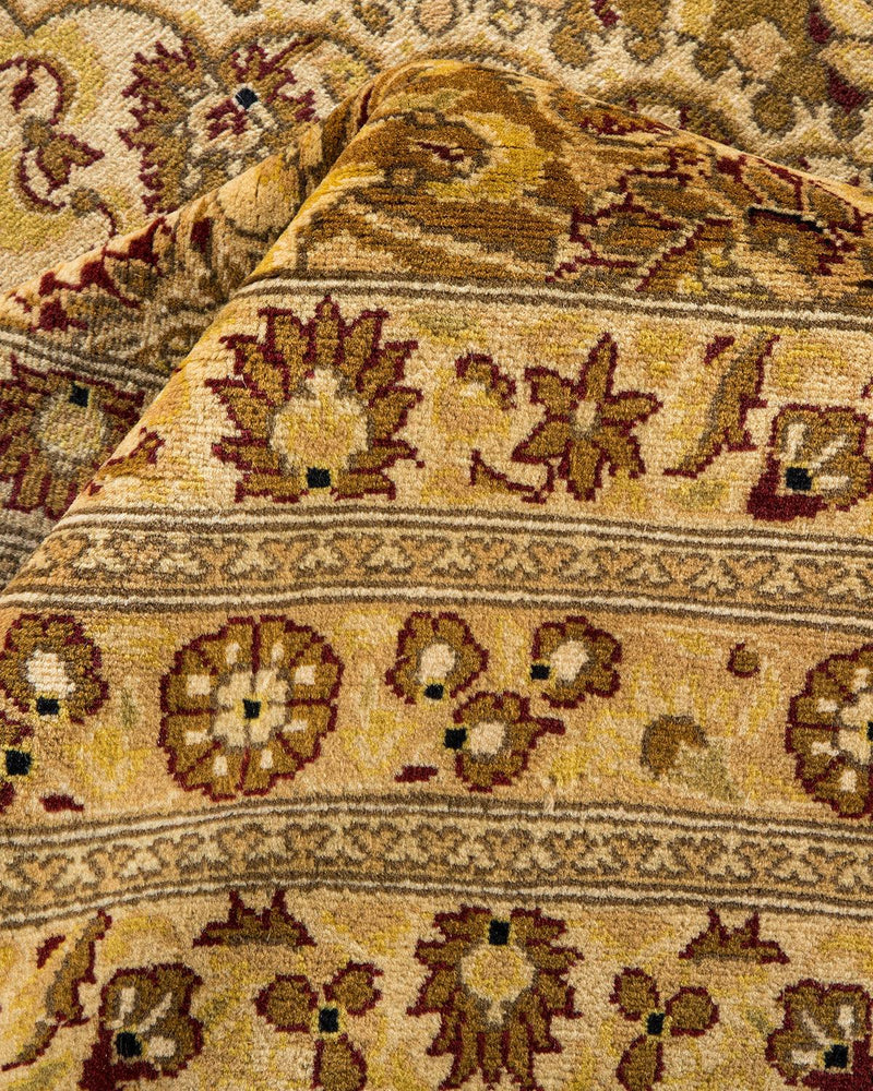 One-of-a-Kind Imported Hand-knotted Area Rug  - Yellow,  7' 10" x 10' 4" - Modern Rug Importers