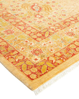 One-of-a-Kind Imported Hand-Knotted Area Rug  - Yellow, 8' 2" x 9' 10" - Modern Rug Importers
