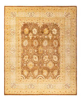 One-of-a-Kind Imported Hand-Knotted Area Rug  - Yellow, 8' 3" x 10' 2" - Modern Rug Importers