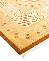 One-of-a-Kind Imported Hand-Knotted Area Rug  - Yellow, 8' 3" x 10' 2" - Modern Rug Importers
