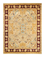 One-of-a-Kind Imported Hand-knotted Area Rug  - Yellow, 9' 1" x 11' 10" - Modern Rug Importers