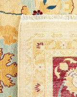 One-of-a-Kind Imported Hand-knotted Area Rug  - Yellow, 9' 1" x 11' 10" - Modern Rug Importers