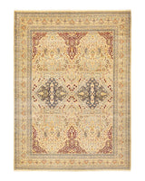 One-of-a-Kind Imported Hand-Knotted Area Rug  - Yellow, 9' 1" x 12' 5" - Modern Rug Importers