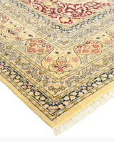 One-of-a-Kind Imported Hand-Knotted Area Rug  - Yellow, 9' 1" x 12' 5" - Modern Rug Importers