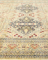One-of-a-Kind Imported Hand-Knotted Area Rug  - Yellow, 9' 1" x 12' 5" - Modern Rug Importers