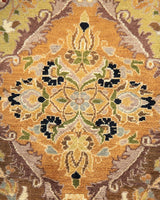 One-of-a-Kind Imported Hand-Knotted Area Rug  - Yellow, 9' 1" x 9' 1" - Modern Rug Importers