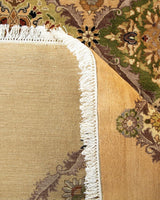One-of-a-Kind Imported Hand-Knotted Area Rug  - Yellow, 9' 1" x 9' 1" - Modern Rug Importers
