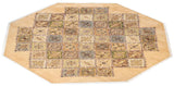 One-of-a-Kind Imported Hand-Knotted Area Rug  - Yellow, 9' 1" x 9' 1" - Modern Rug Importers