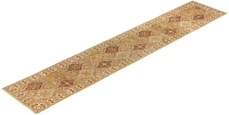 One-of-a-Kind Imported Hand-knotted Runner Rug  - Ivory, 2' 6" x 13' 8" - Modern Rug Importers