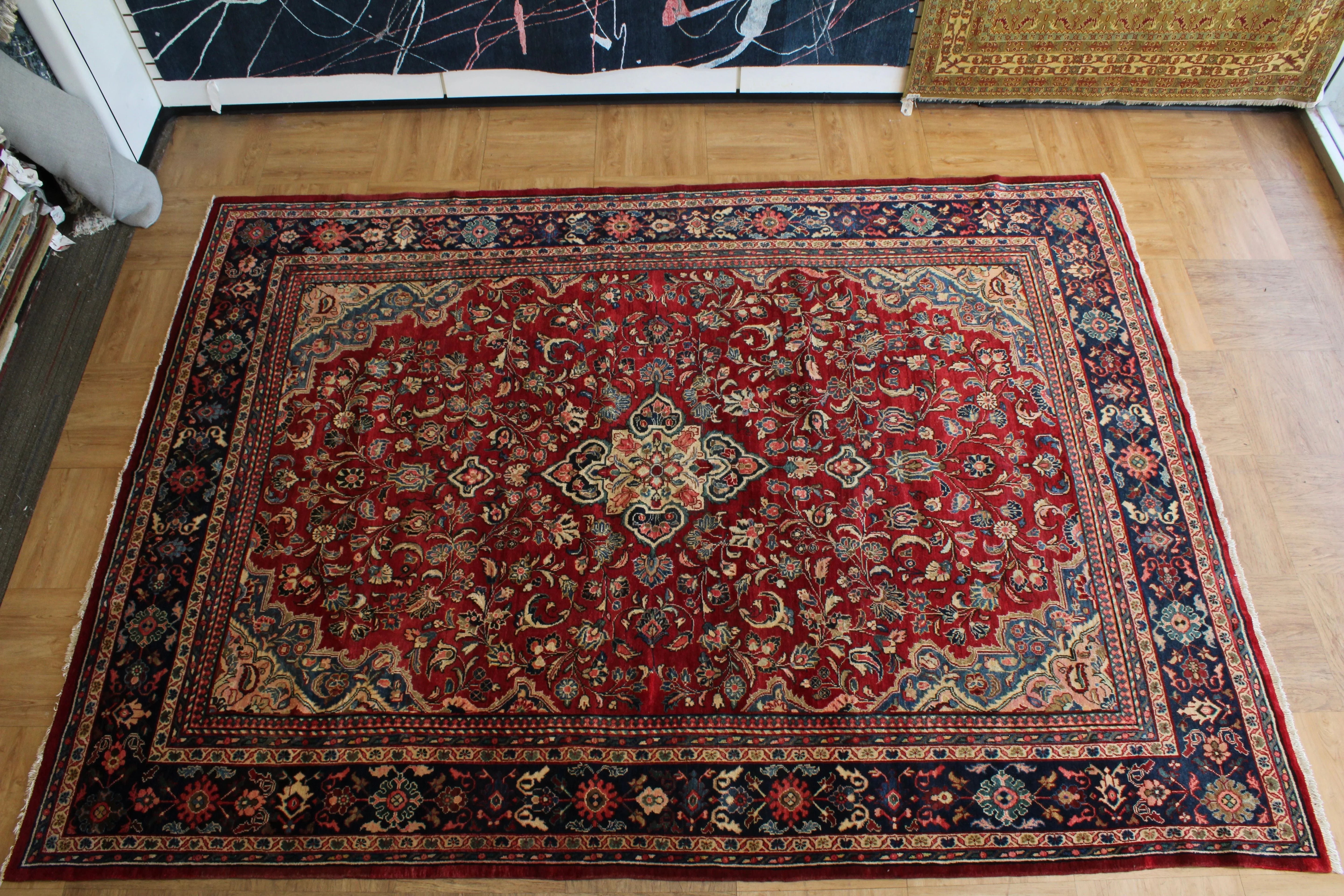 Persian Mahal Hand Knotted Rug