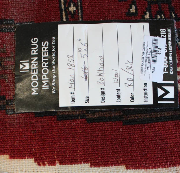 Bokara Design Hand Knotted Wool Rug - Modern Rug Importers