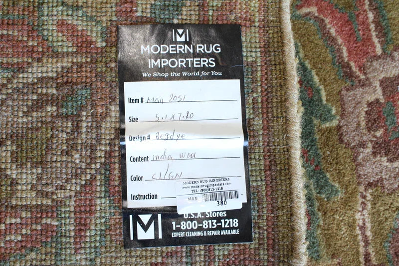 Indian Hand Knotted Wool Rug - Modern Rug Importers