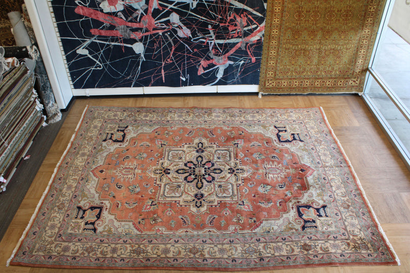 Persian Heriz Hand Knotted Rug