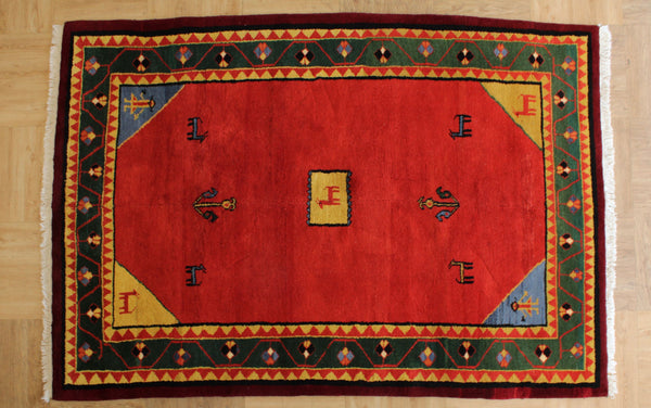 India Gabbeh Hand Knotted Rug