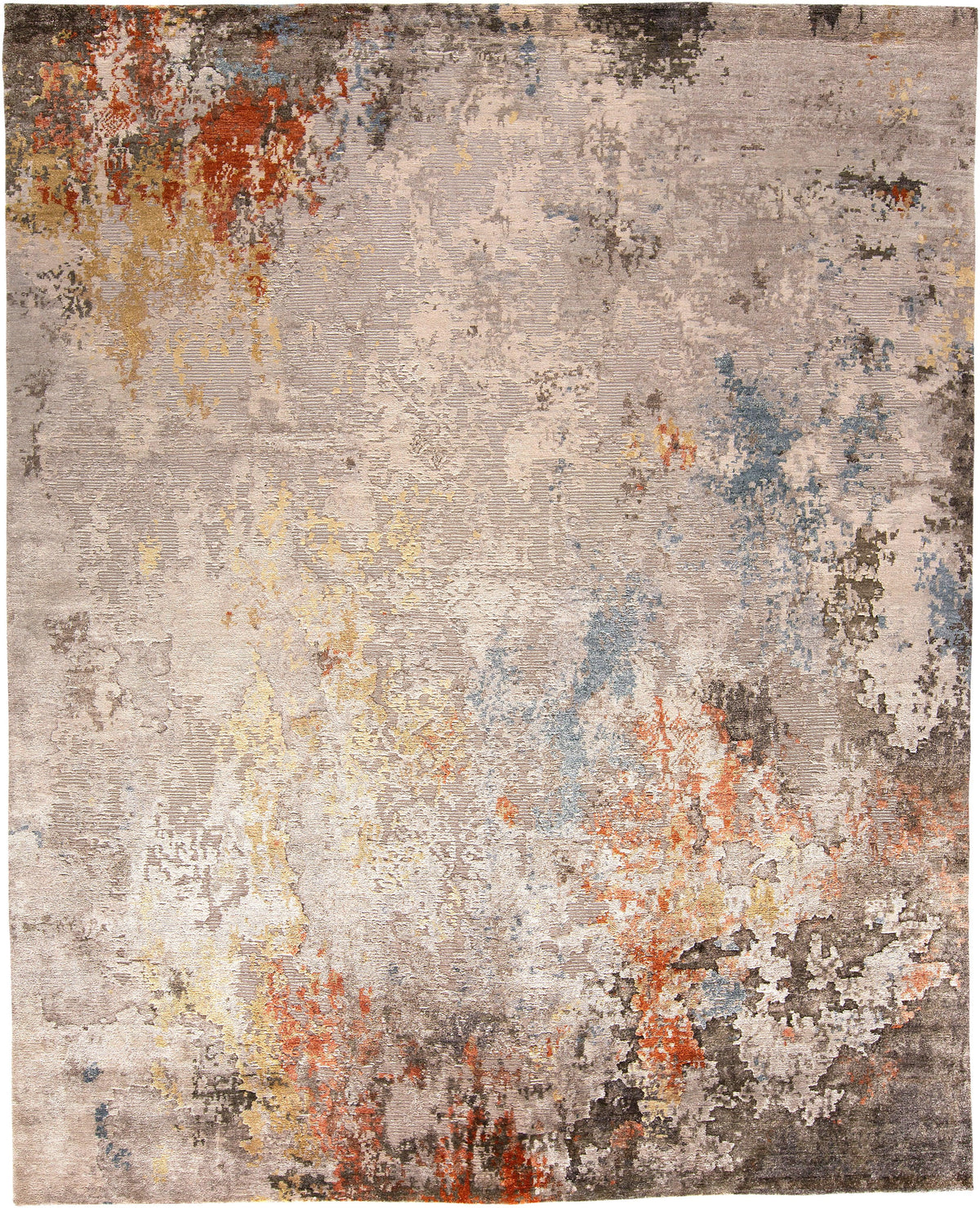 Dramatic Area Rugs Luxurious hand-knotted rug featuring a contemporary abstract design ...