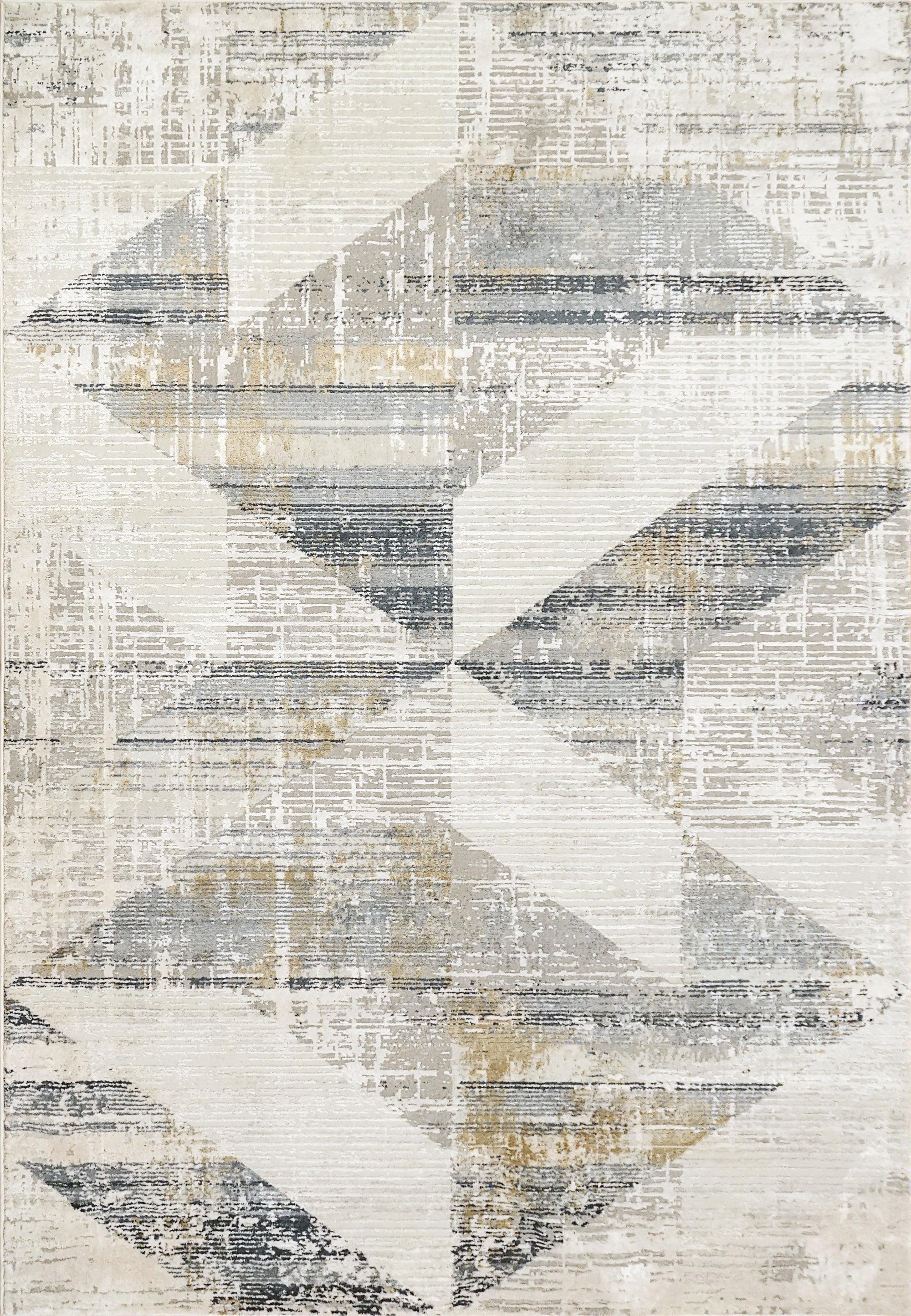 QUARTZ 27072-155 IVORY/SLATE - Modern Rug Importers
