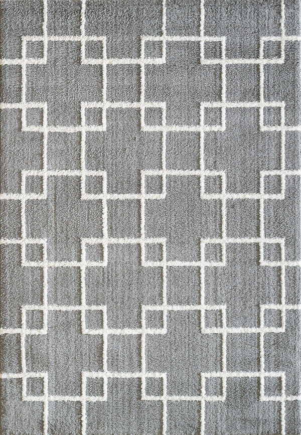 SILKY SHAG 5901-901 SILVER - Modern Rug Importers