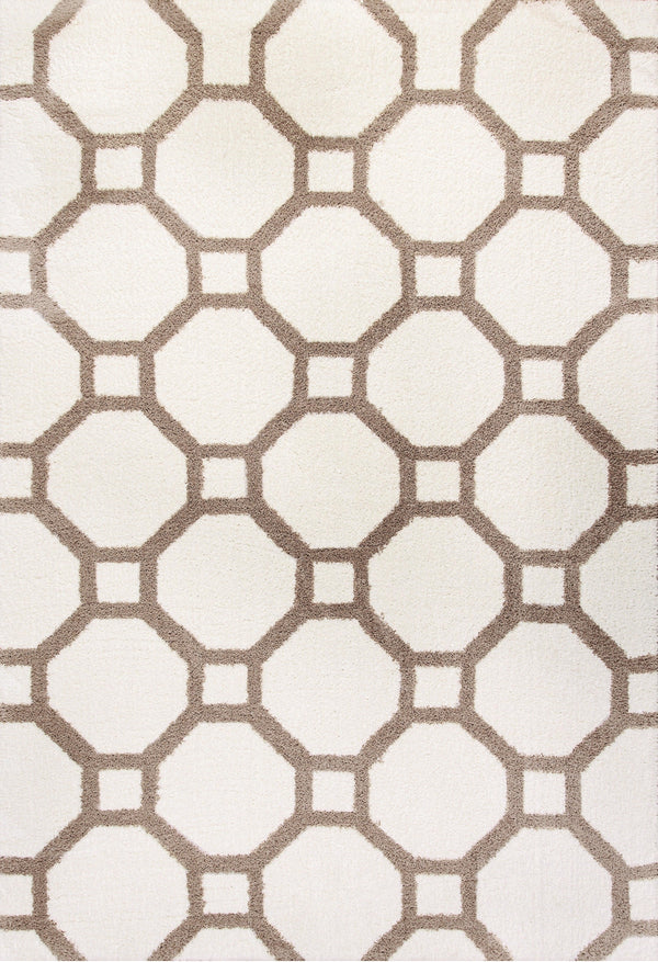 SILKY SHAG 5903-110 WHITE - Modern Rug Importers