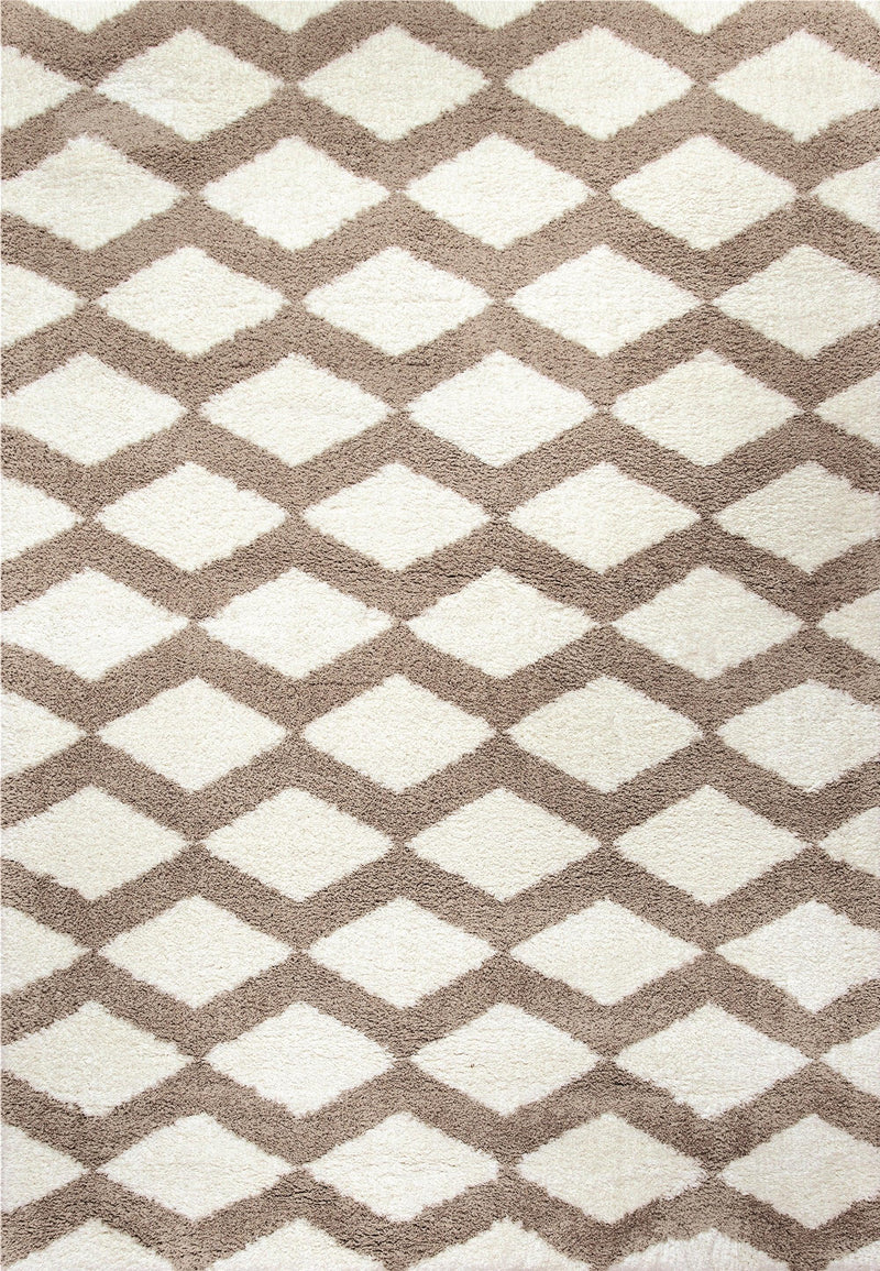SILKY SHAG 5904-111 WHITE - Modern Rug Importers