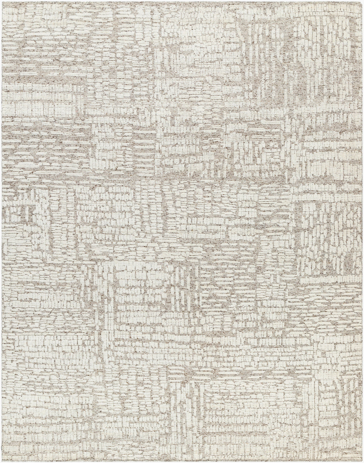 Handknotted Wool & Bamboo Silk modern tone on tone textured Rug – Theo ...