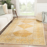 Jaipur Living Enfield Hand-Knotted Medallion Gold/ Gray Area Rug - Modern Rug Importers
