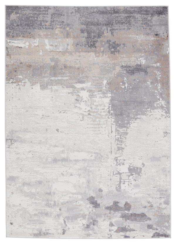 Vibe by Jaipur Living Forsythe Abstract Gray/ Ivory Area Rug - Modern Rug Importers