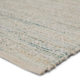 Jaipur Living Canterbury Natural Striped White/ Turquoise Area Rug - Modern Rug Importers