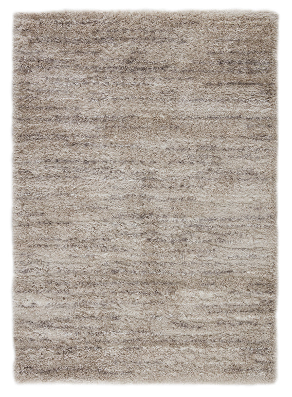Vibe by Jaipur Living Chessa Striped Light Taupe/ Gray Area Rug - Modern Rug Importers