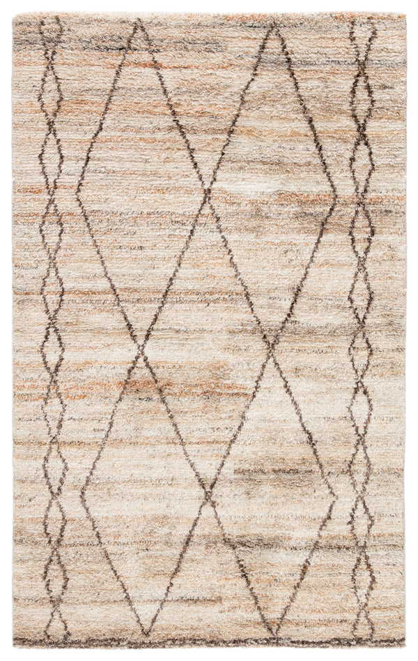 Jaipur Living Murano Hand-Knotted Trellis Tan/ Brown Area Rug - Modern Rug Importers