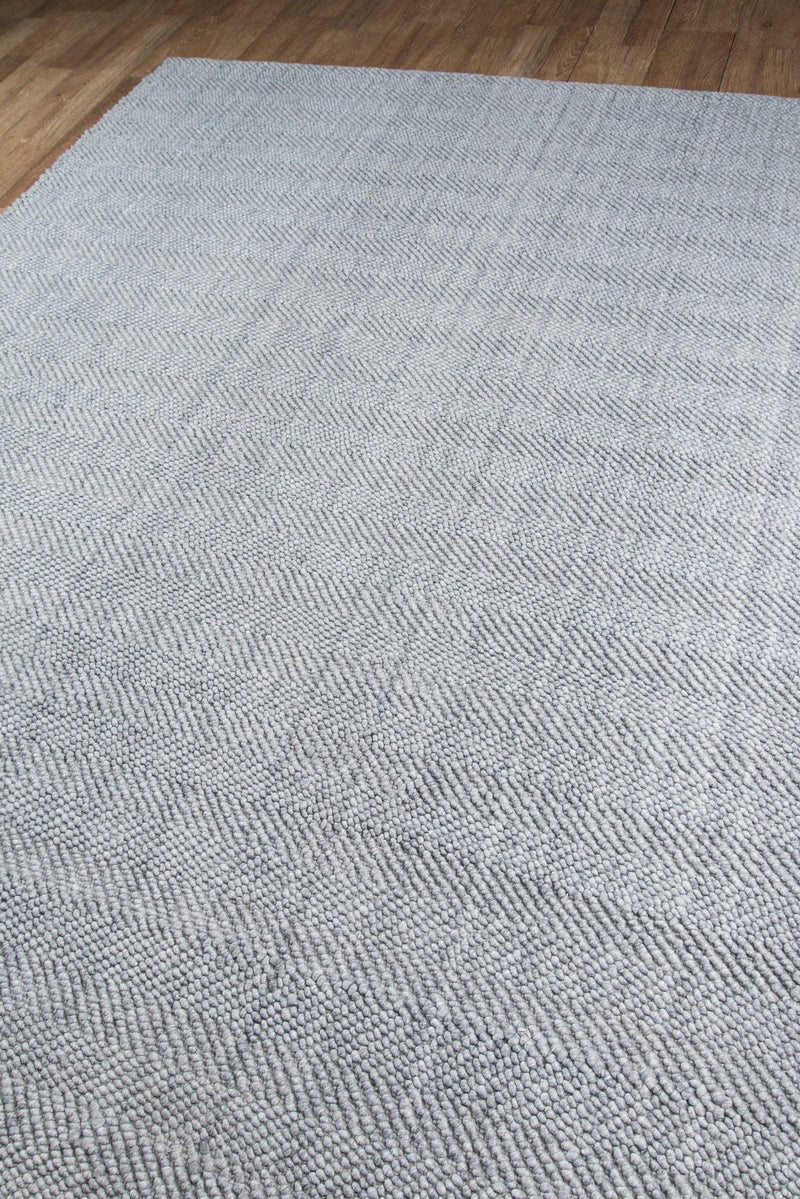 Ledgebrook Grey Washington Hand Woven Striped Area Rug - Modern Rug Importers