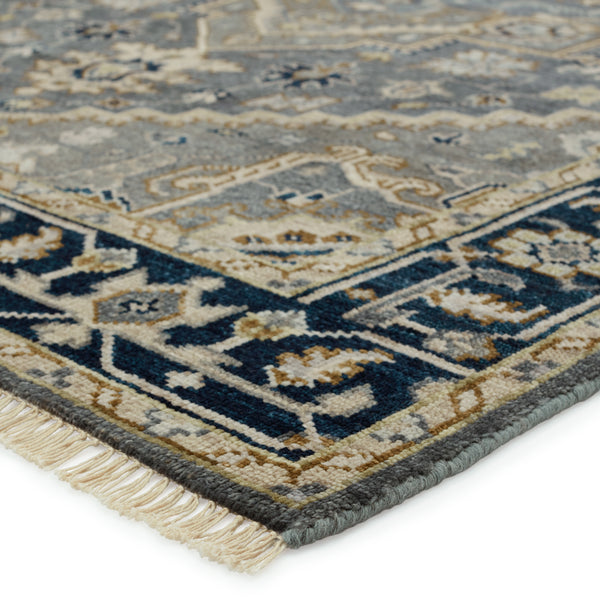Jaipur Living Andrews Hand-Knotted Medallion Gray/ Brown Area Rug - Modern Rug Importers