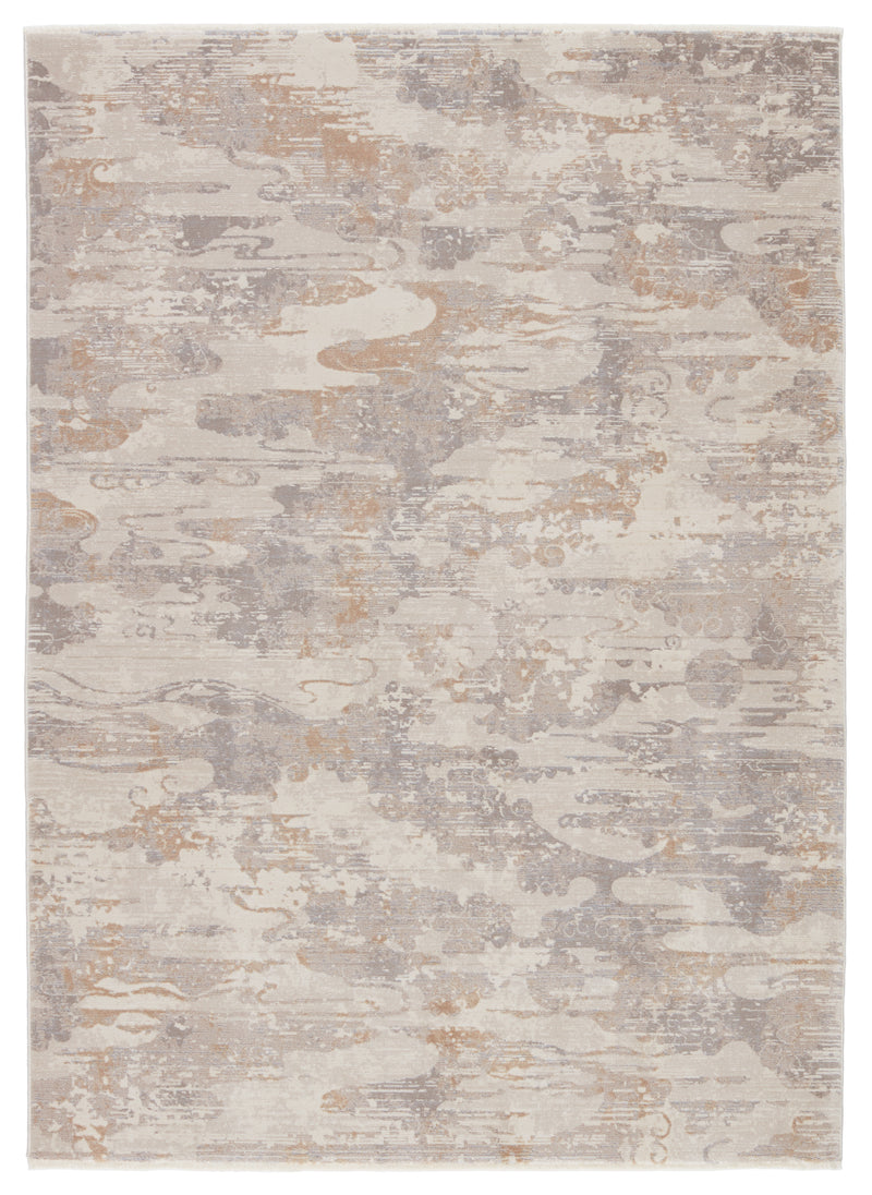 Kevin O'Brien by Jaipur Living Cumulus Abstract Tan/ Cream Area Rug - Modern Rug Importers