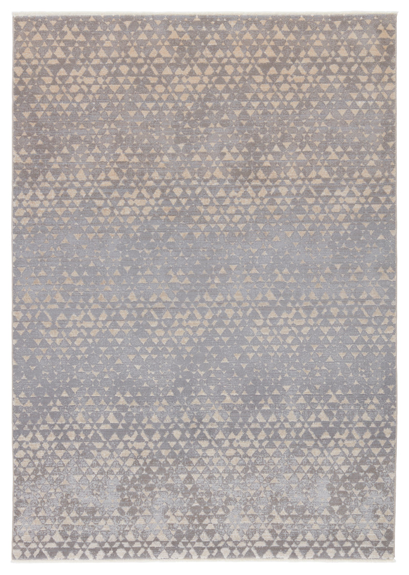 Kevin O'Brien by Jaipur Living Sierra Geometric Gray/ Taupe Area Rug - Modern Rug Importers