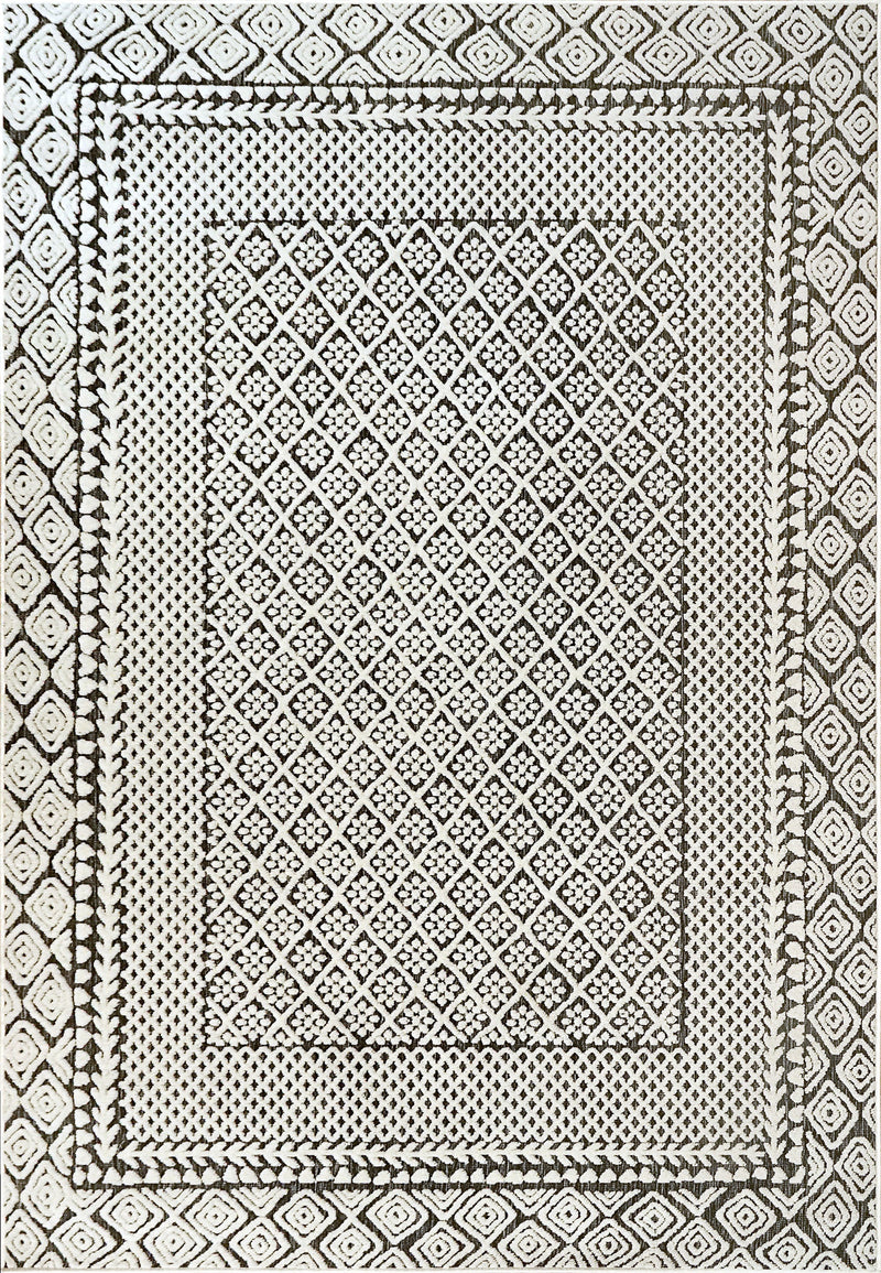 LOTUS 8148-190 IVORY/CHARCOAL - Modern Rug Importers