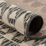 Vibe by Jaipur Living Maji Indoor/ Outdoor Geometric Black/ Beige Area Rug - Modern Rug Importers