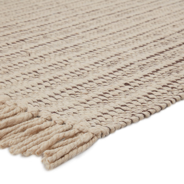 Jaipur Living Poise Handwoven Solid Cream/ Taupe Area Rug - Modern Rug Importers
