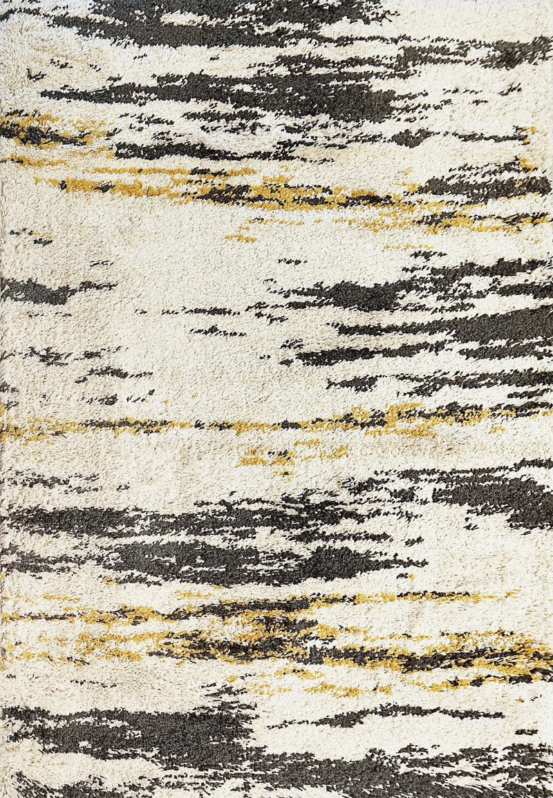 ABYSS 5085-197 IVORY/CHARCOAL/GOLD - Modern Rug Importers