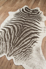 Acadia Grey Zebra Designer Animal Print Area Rug - Modern Rug Importers