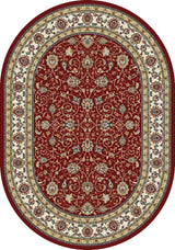 ANCIENT GARDEN 57120-1464 RED/IVORY - Modern Rug Importers