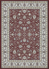 ANCIENT GARDEN 57120-1464 RED/IVORY - Modern Rug Importers
