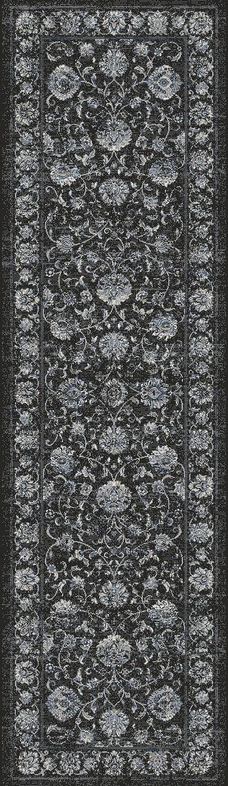ANCIENT GARDEN 57126-3636 CHARCOAL/SILVER - Modern Rug Importers