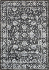 ANCIENT GARDEN 57126-3636 CHARCOAL/SILVER - Modern Rug Importers