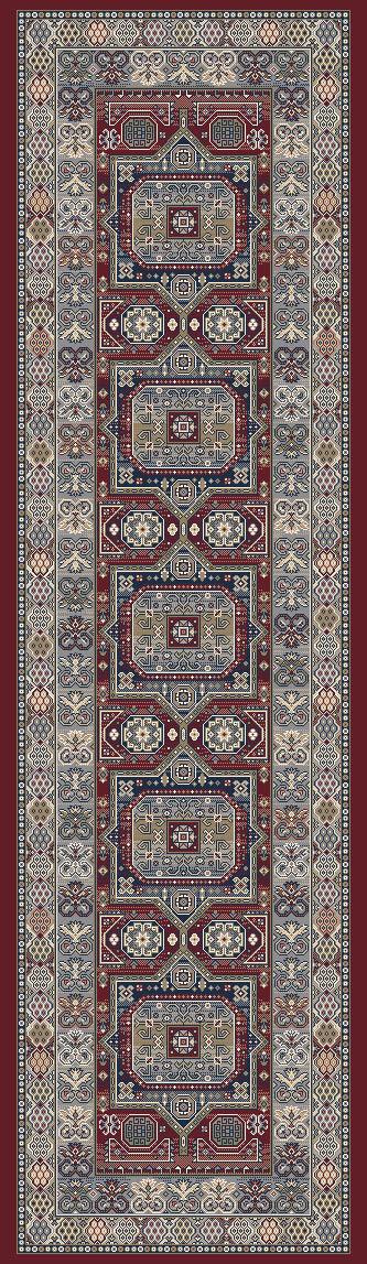 ANCIENT GARDEN 57147-1454 RED - Modern Rug Importers