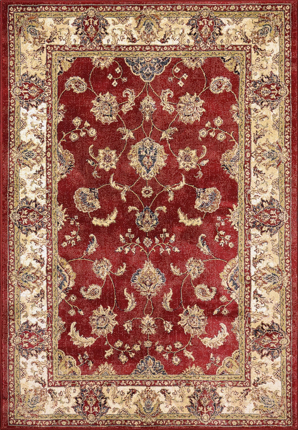 ANCIENT GARDEN 57158-1464 RED/IVORY - Modern Rug Importers