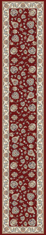 ANCIENT GARDEN 57365-1464 RED/IVORY - Modern Rug Importers